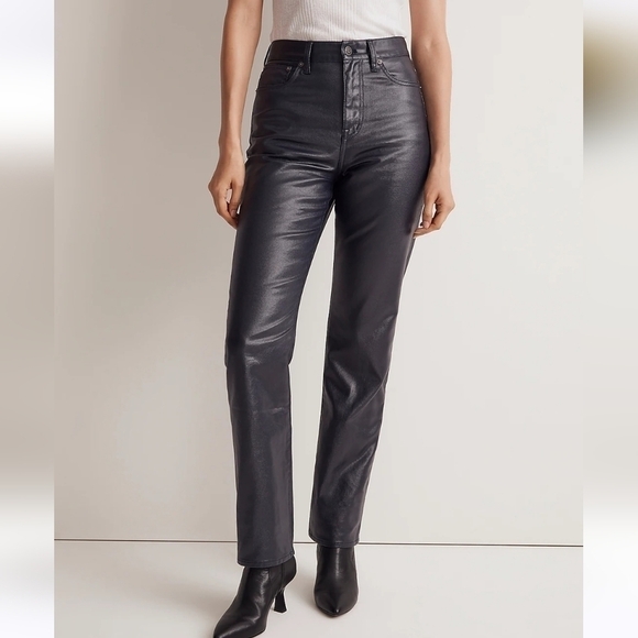 Madewell The '90s Straight Jean in Midnight Blue Foil size 26 NWT NN461 - Picture 5 of 14